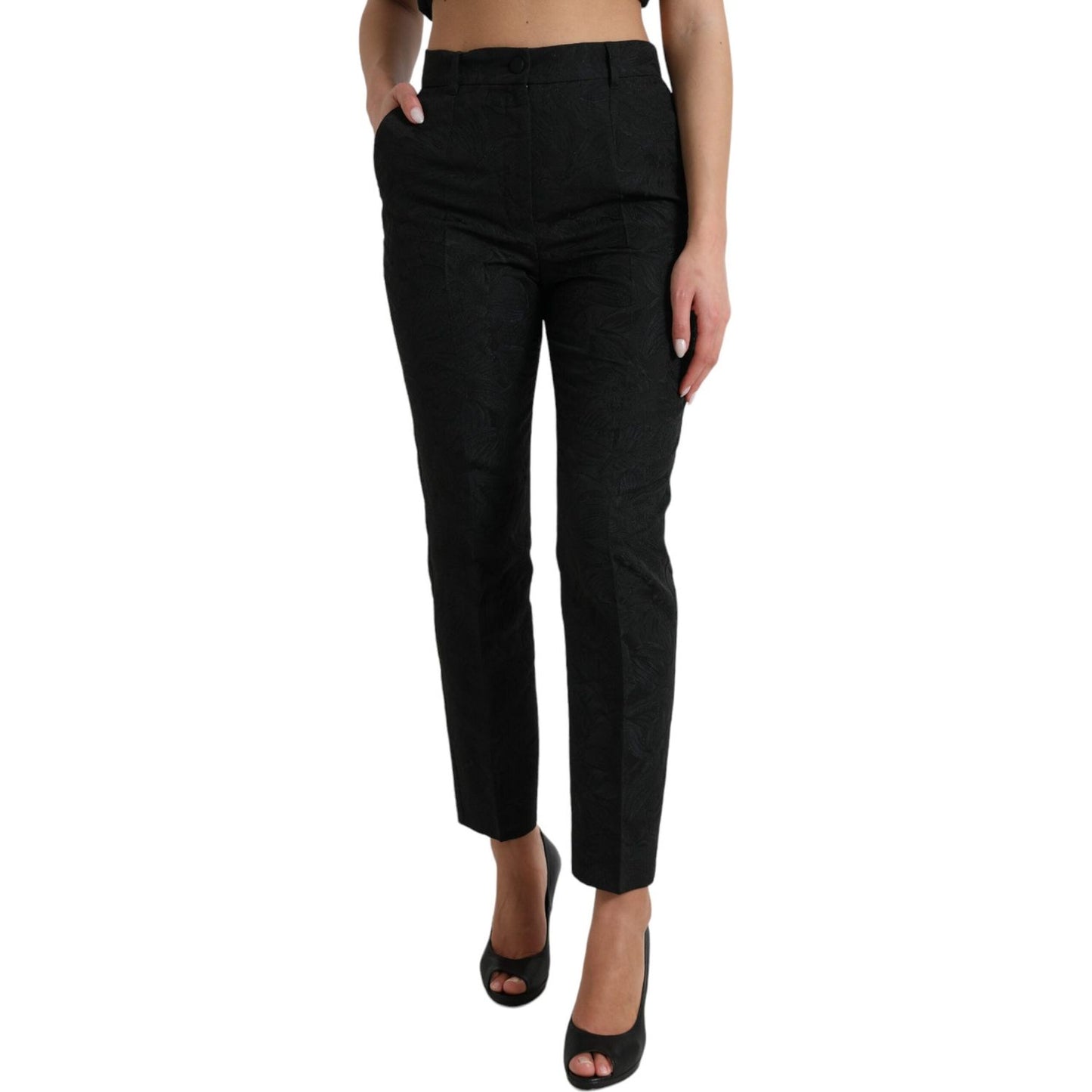 Dolce & Gabbana High Waist Tapered Elegance Pants Dolce & Gabbana