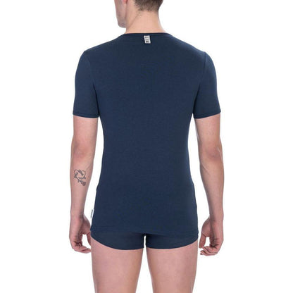 Bikkembergs Blue Cotton Men's T-Shirt Bikkembergs