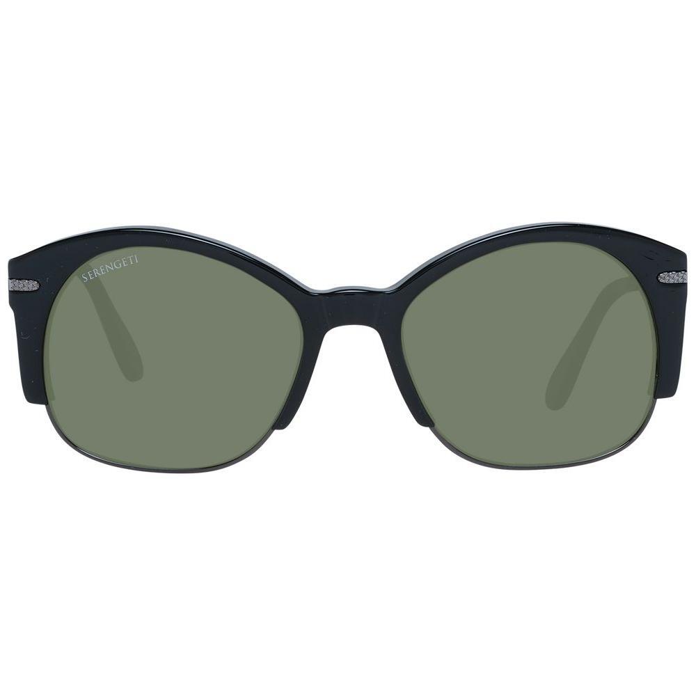Serengeti Black Acetate & Metal Sunglasses Serengeti