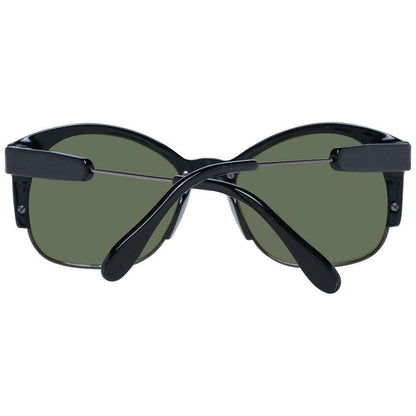 Serengeti Black Acetate & Metal Sunglasses Serengeti