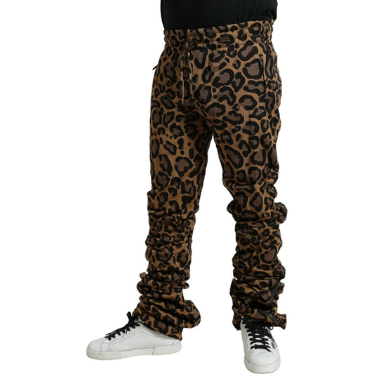 Dolce & Gabbana Chic Leopard Print Jogger Pants Dolce & Gabbana