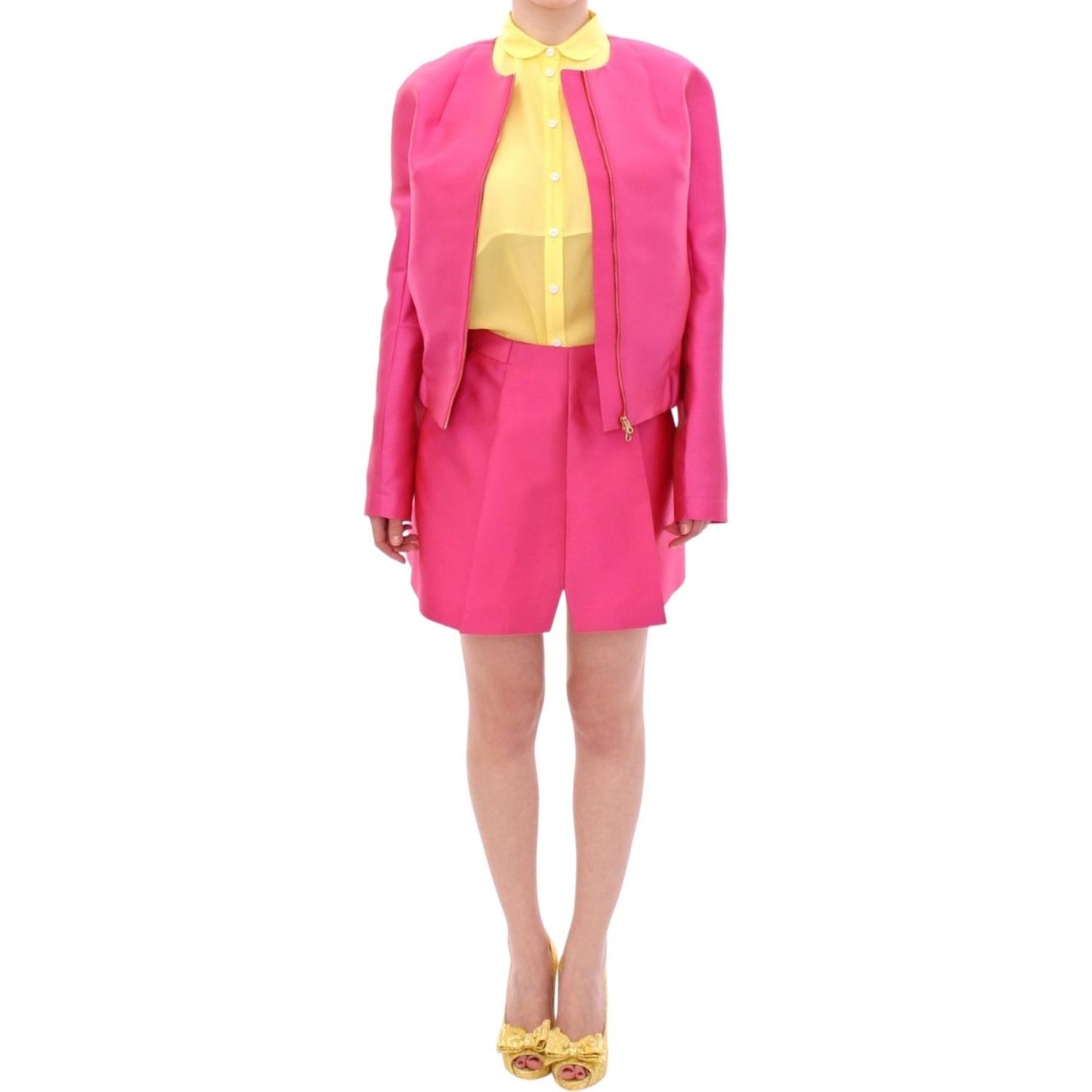 CO|TE Elegant Pink Silk Blend Jacket Coats & Jackets CO|TE