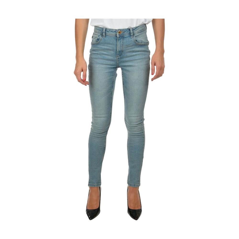 Yes Zee Light Blue Cotton Women Skinny Jean Yes Zee