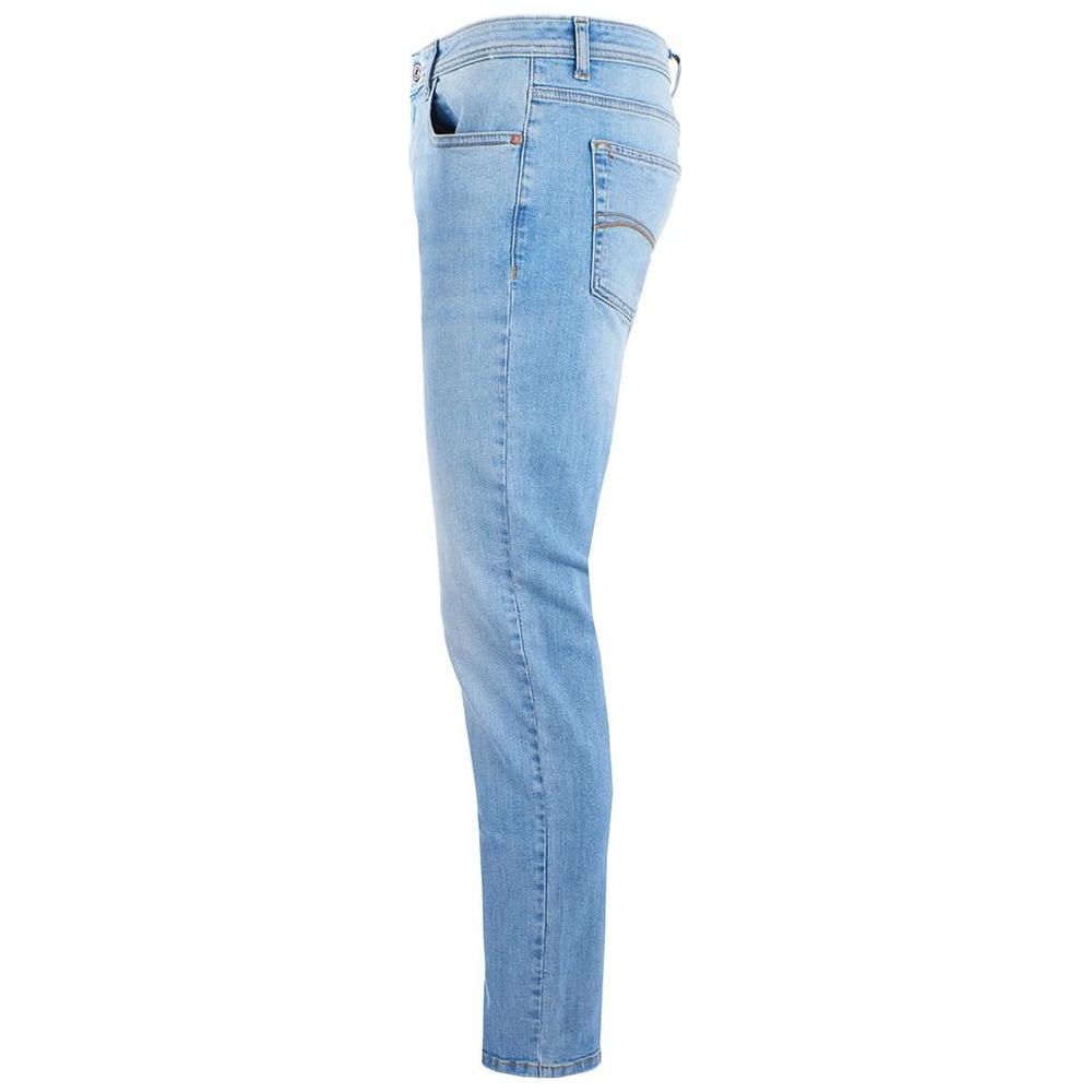 Yes Zee Sleek Comfort Denim Five-Pocket Light Wash Jeans Yes Zee