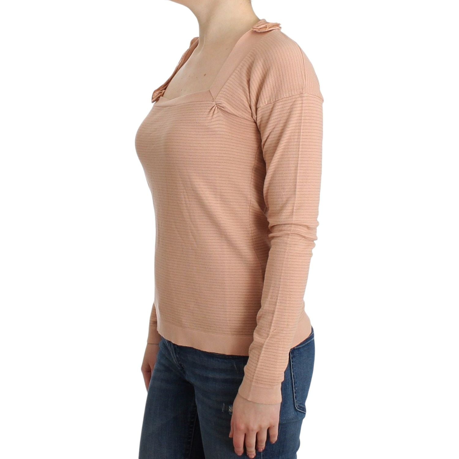 سترة برتقالية أنيقة مخططة من مزيج الصوف من Ermanno Scervino