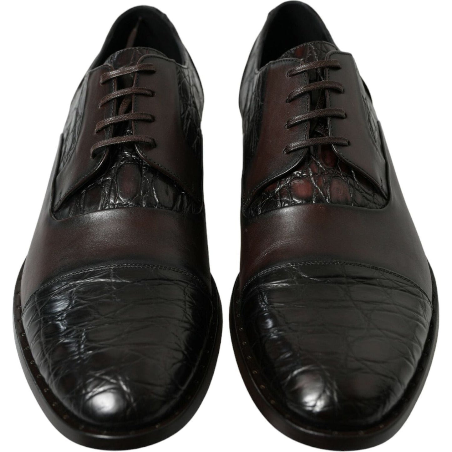 Dolce & Gabbana Elegant Brown Formal Derby Dress Shoes Dolce & Gabbana