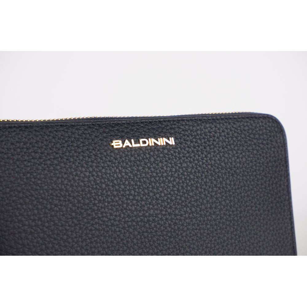 Baldinini Trend Elegant Leather Zip Wallet - Timeless Accessory Baldinini Trend