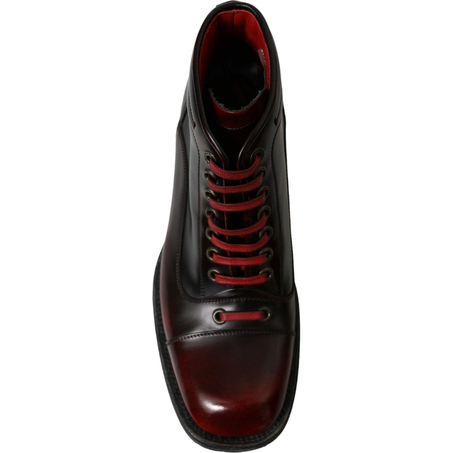 Dolce & Gabbana Dapper Dual-Tone Leather Ankle Boots Dolce & Gabbana