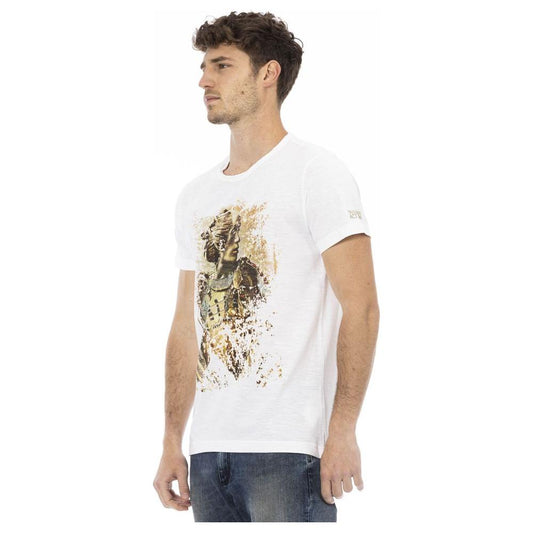 Trussardi Action White Cotton Men T-Shirt Trussardi Action