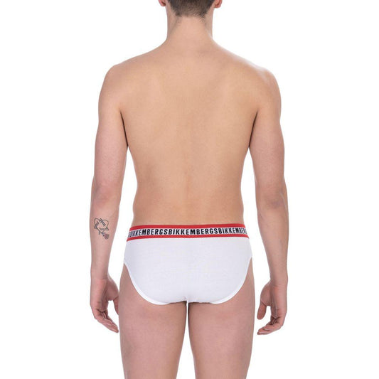 Bikkembergs White Cotton Men's Brief Bikkembergs