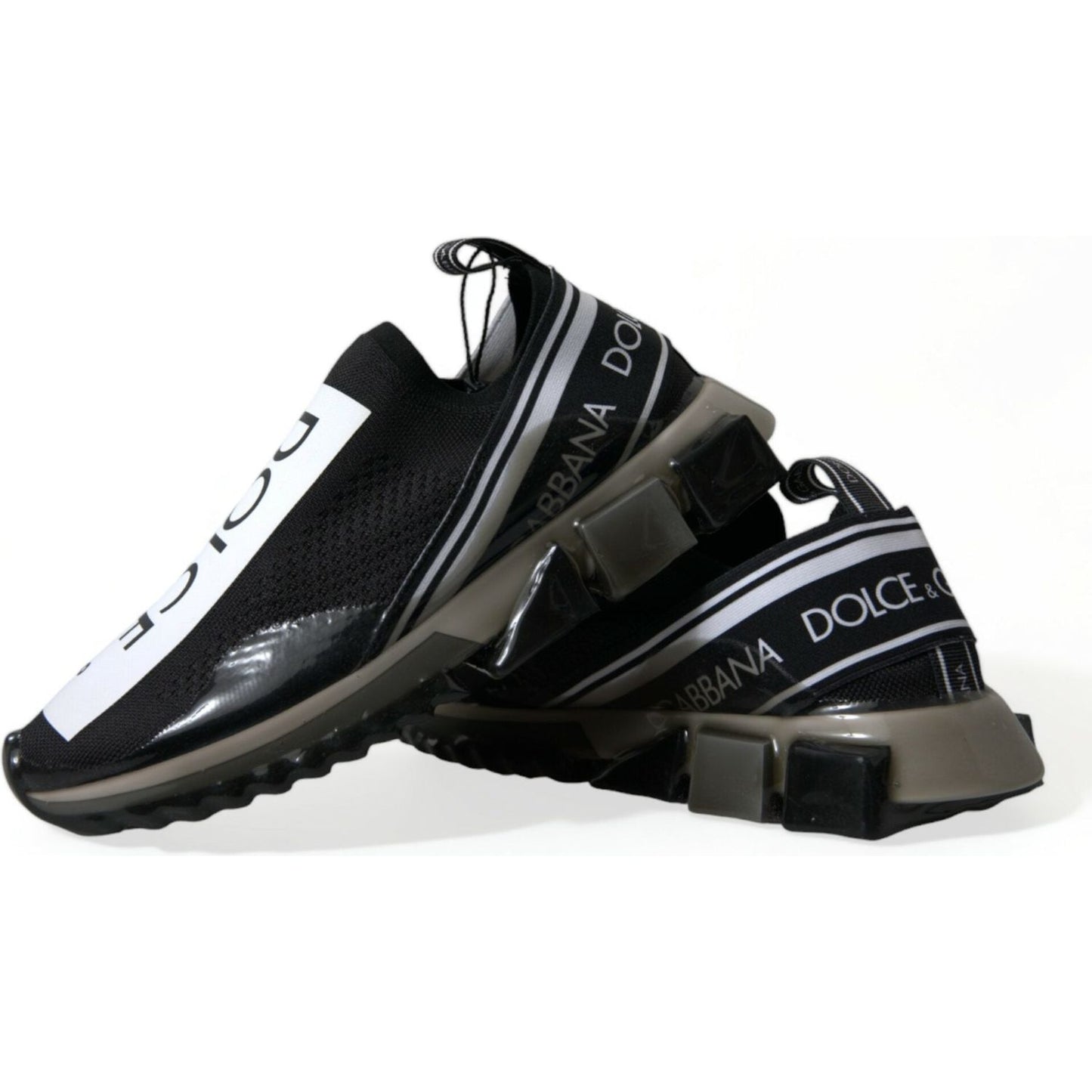 Dolce & Gabbana Elegant Black & White Sorrento Sneakers Dolce & Gabbana