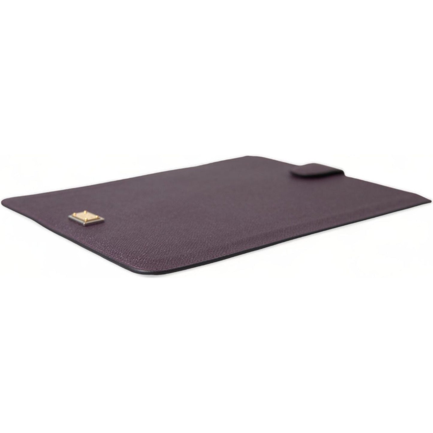 Dolce & Gabbana Elegant Leather Tablet Pouch in Rich Brown Dolce & Gabbana