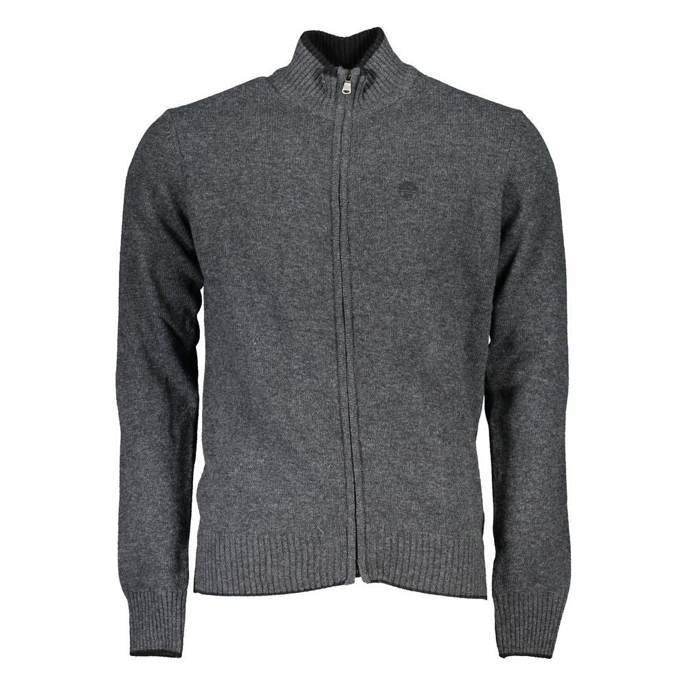 North Sails Gray Polyamide Men Cardigan North Sails