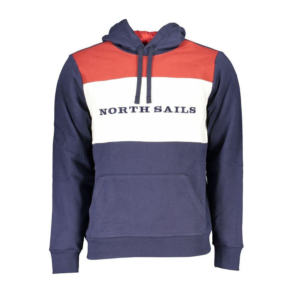 North Sails Blue Cotton Men Sweater North Sails