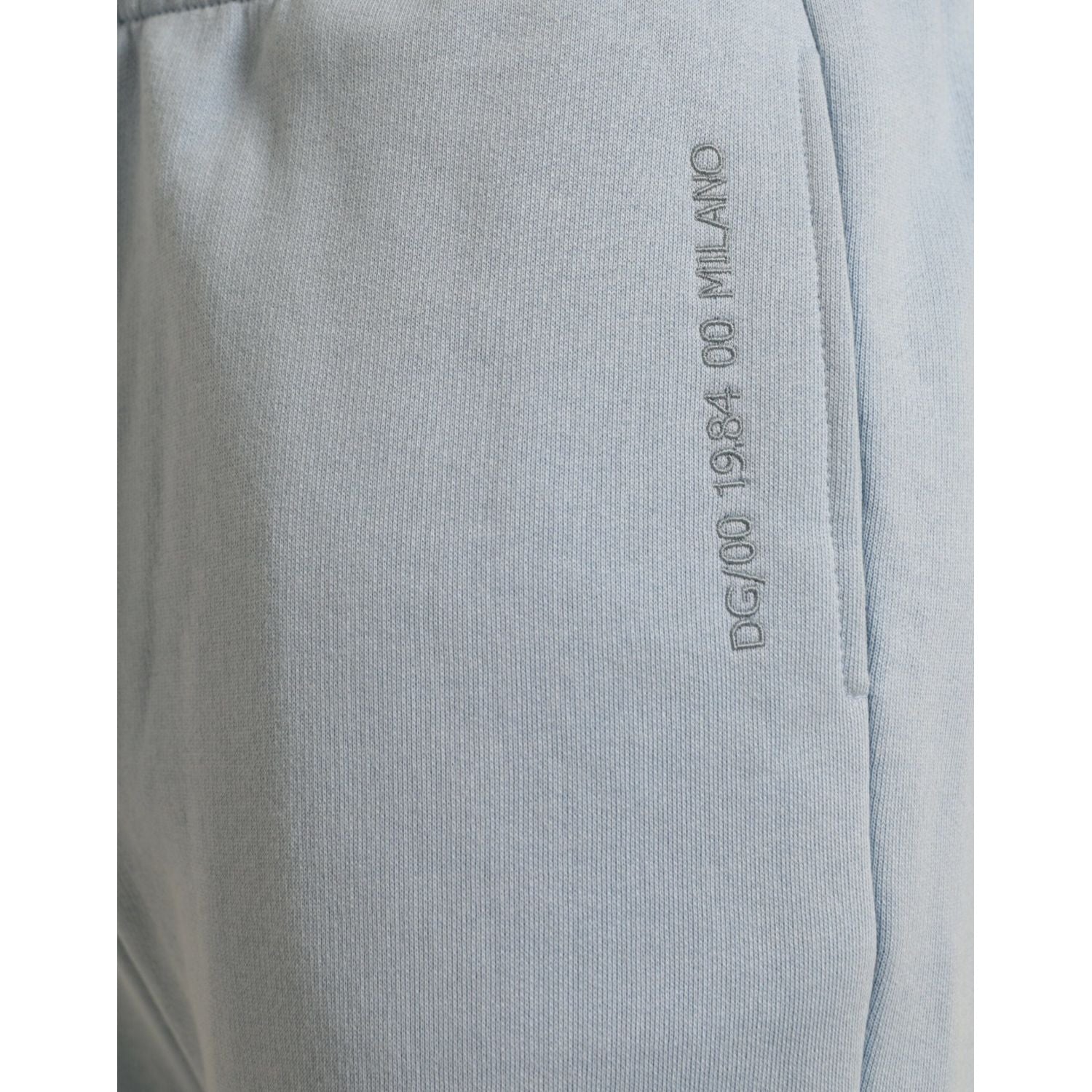 Dolce & Gabbana Light Blue Cotton Sweatpants Men Jogger Pants