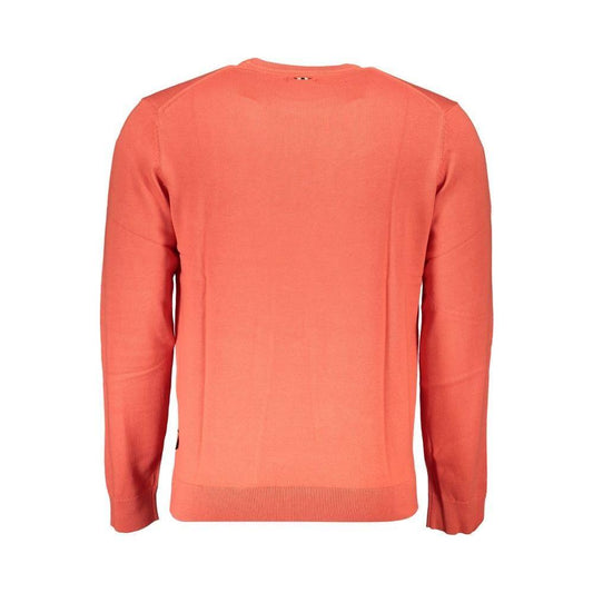 Napapijri Red Cotton Men Sweater Napapijri