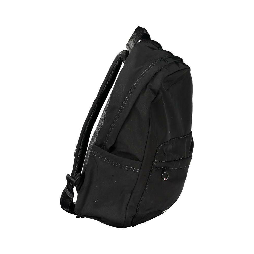 Tommy Hilfiger Black Polyester Men Backpack Tommy Hilfiger