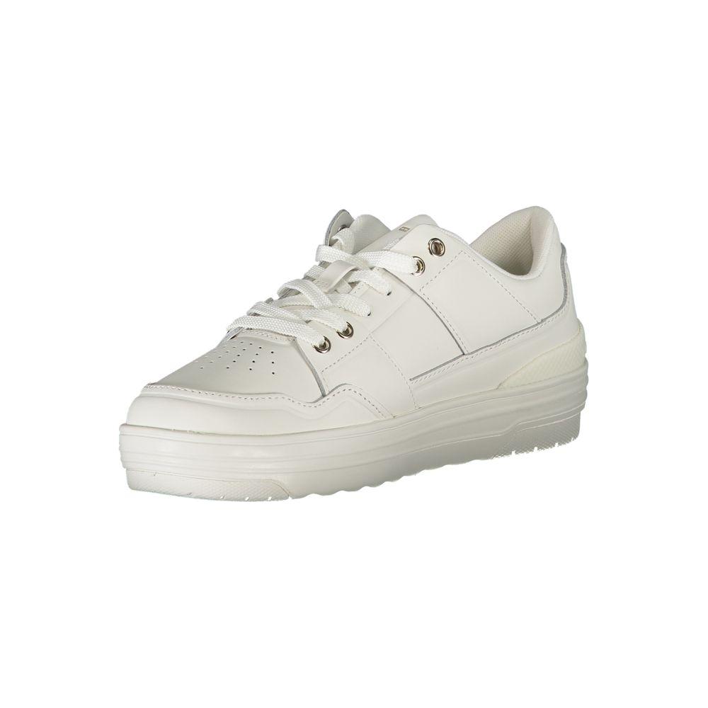 Tommy Hilfiger White Leather Women Sneaker Tommy Hilfiger