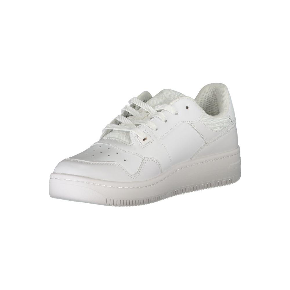 Tommy Hilfiger White Leather Women Sneaker Tommy Hilfiger