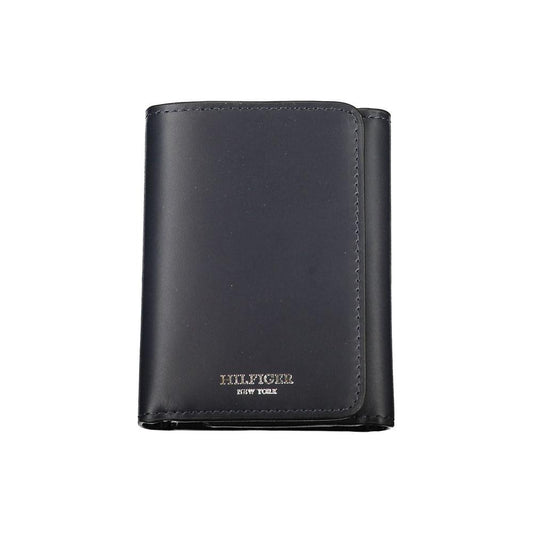 Tommy Hilfiger Elegant Blue Leather Wallet for Men Tommy Hilfiger