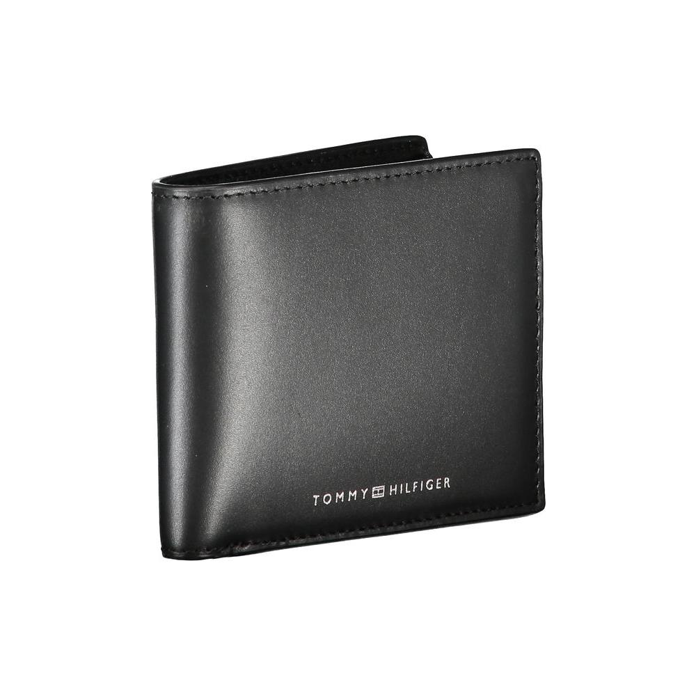 Tommy Hilfiger Sleek Black Leather Wallet for the Modern Man Tommy Hilfiger