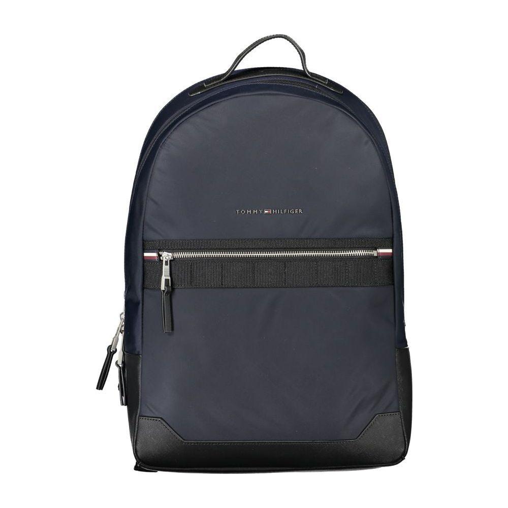 Tommy Hilfiger Elegant Contrast Detail Blue Backpack Tommy Hilfiger