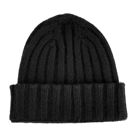 Made in Italy Pure Cashmere Ribbed Winter Hat Made in Italy