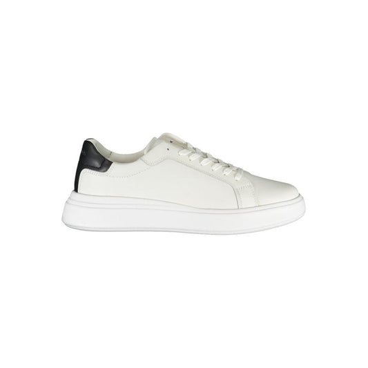 Calvin Klein Sleek White Sneakers with Contrast Accents Calvin Klein