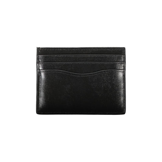 Calvin Klein Sleek Black Leather Card Holder Calvin Klein