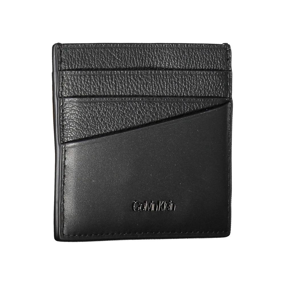 Calvin Klein Elegant Leather Card Holder in Timeless Black Calvin Klein