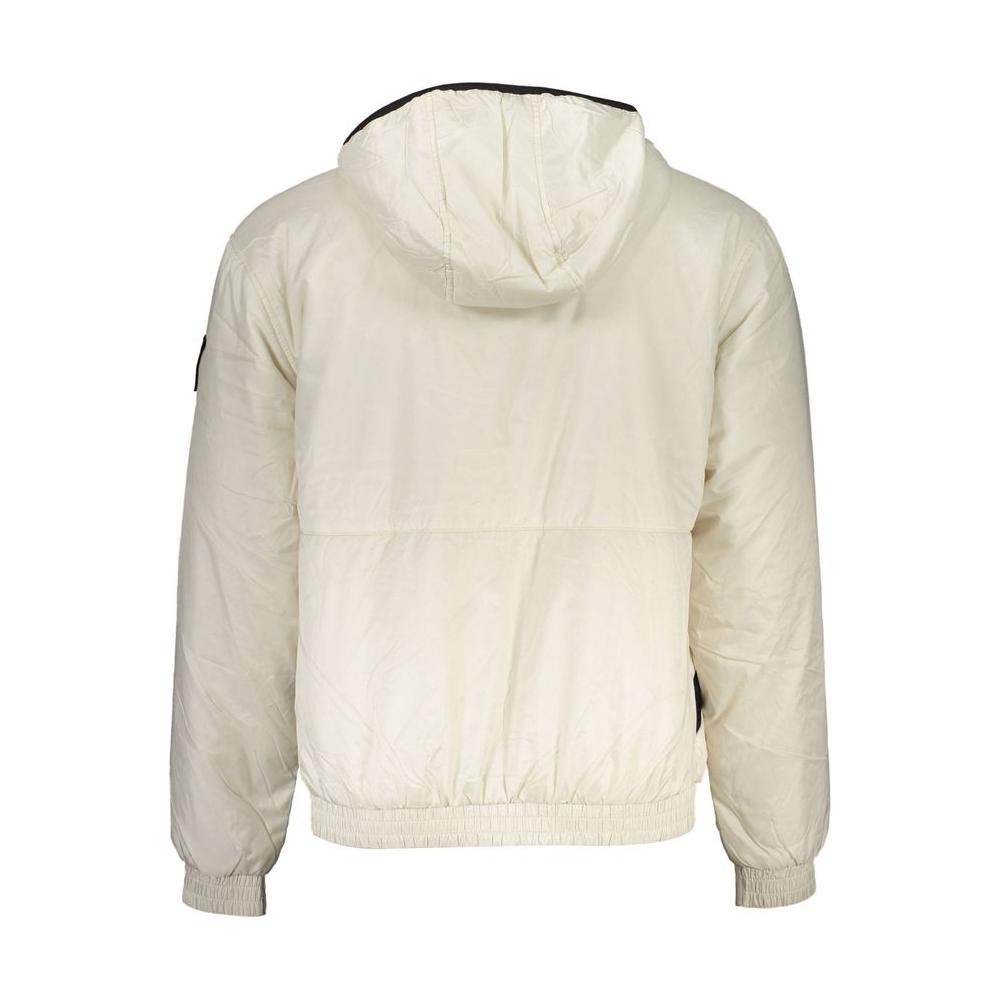 Calvin Klein Elegant Beige Hooded Jacket – Timeless Outerwear Calvin Klein