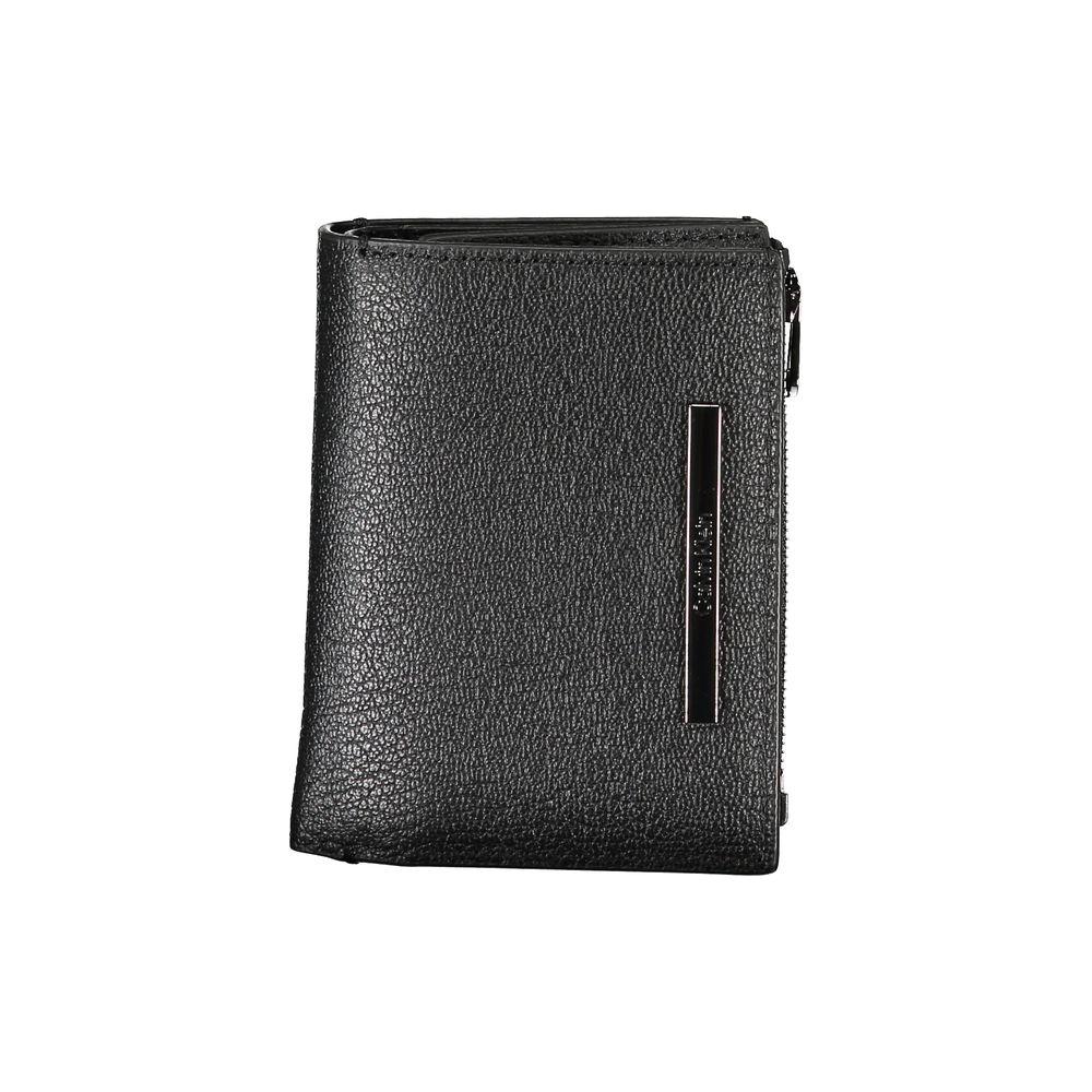 Calvin Klein Sleek Black Leather Wallet with Coin Purse Calvin Klein