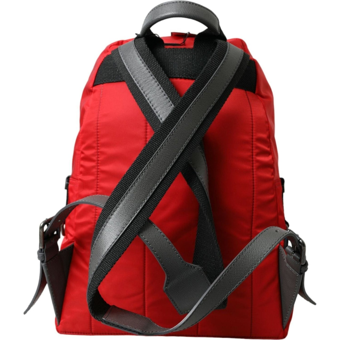 Dolce & Gabbana Elegant Red Nylon-Leather Backpack Dolce & Gabbana