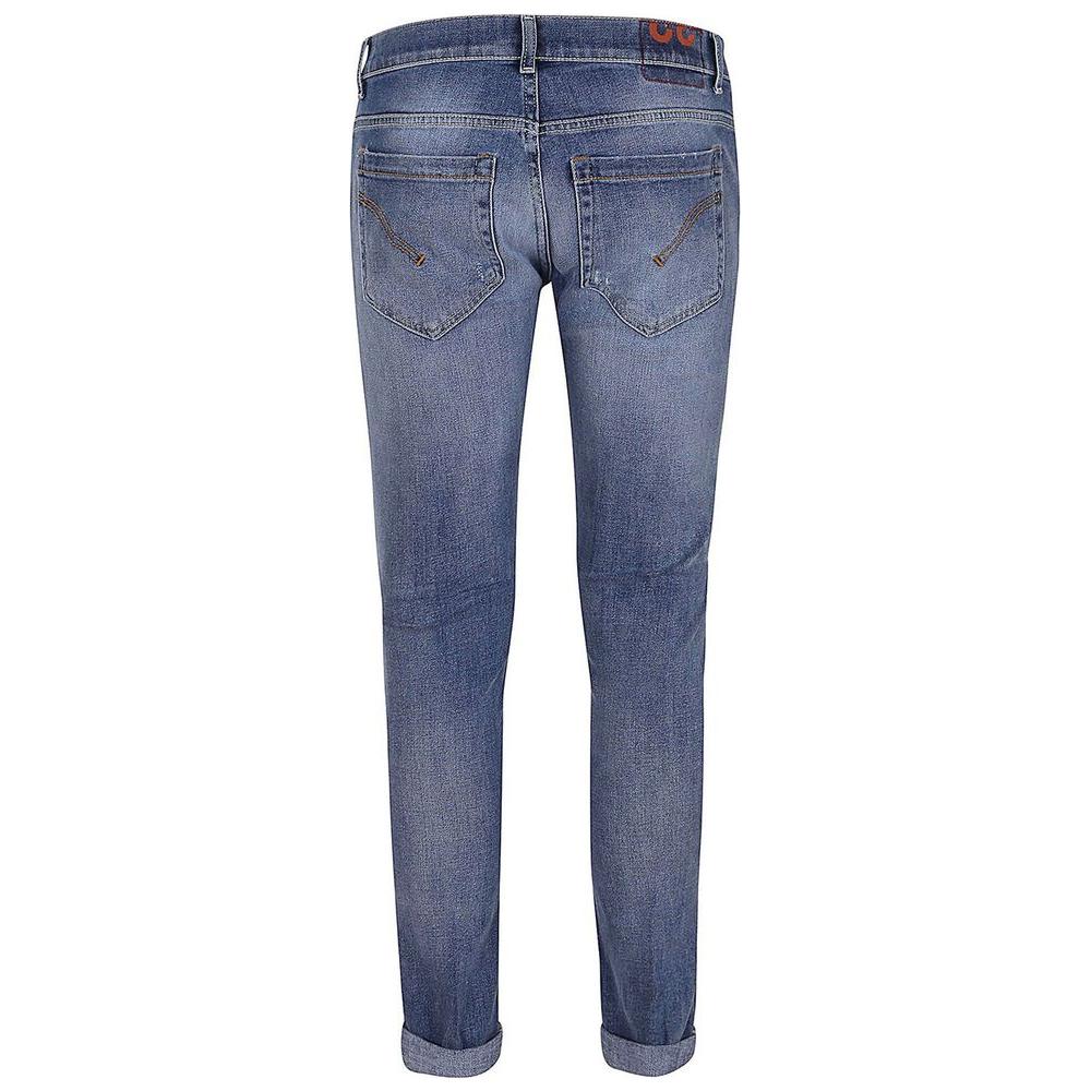 Dondup Chic Distressed Blue Stretch Jeans Dondup