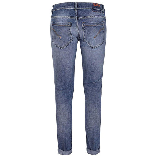 Dondup Chic Distressed Blue Stretch Jeans Dondup