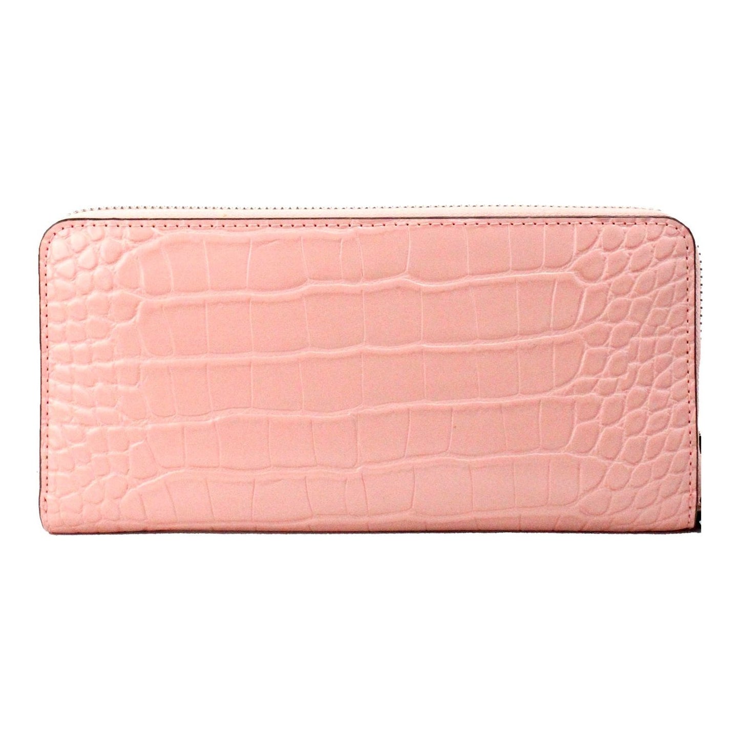 Michael Kors Jet Set Large Pink Animal Print Leather Continental Wrist Wallet Michael Kors