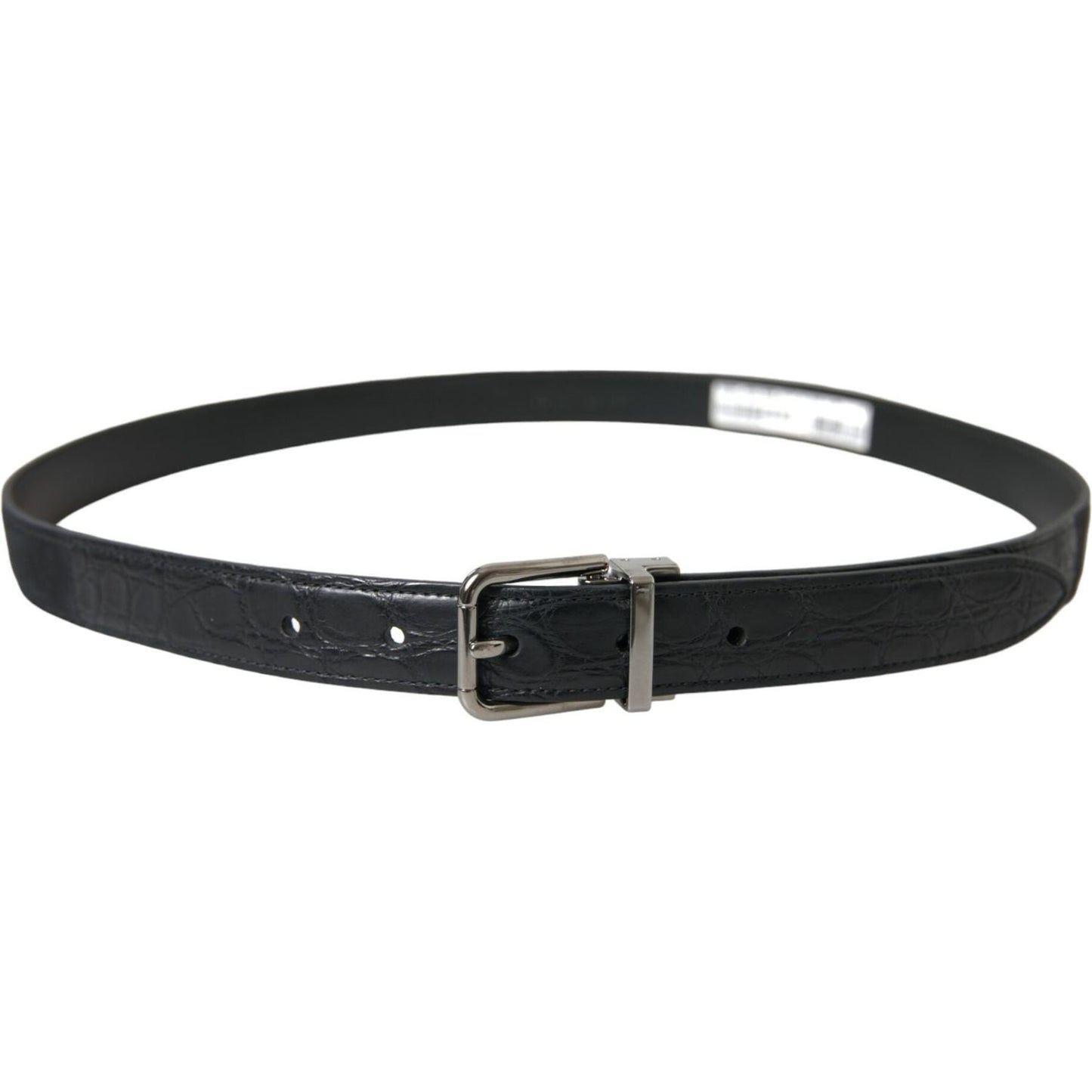 Dolce & Gabbana Elegant Leather Belt with Metal Buckle Dolce & Gabbana