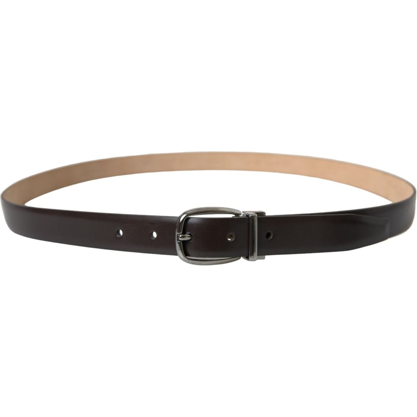 Dolce & Gabbana Elegant Leather Belt with Eye-Catching Buckle Dolce & Gabbana