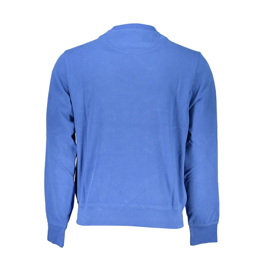 Harmont & Blaine Crew Neck Embroidered Blue Sweater Harmont & Blaine