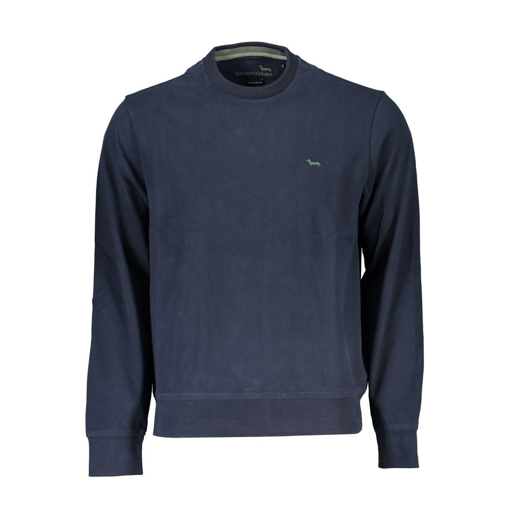 Harmont & Blaine Elegant Blue Crew Neck Sweater Harmont & Blaine