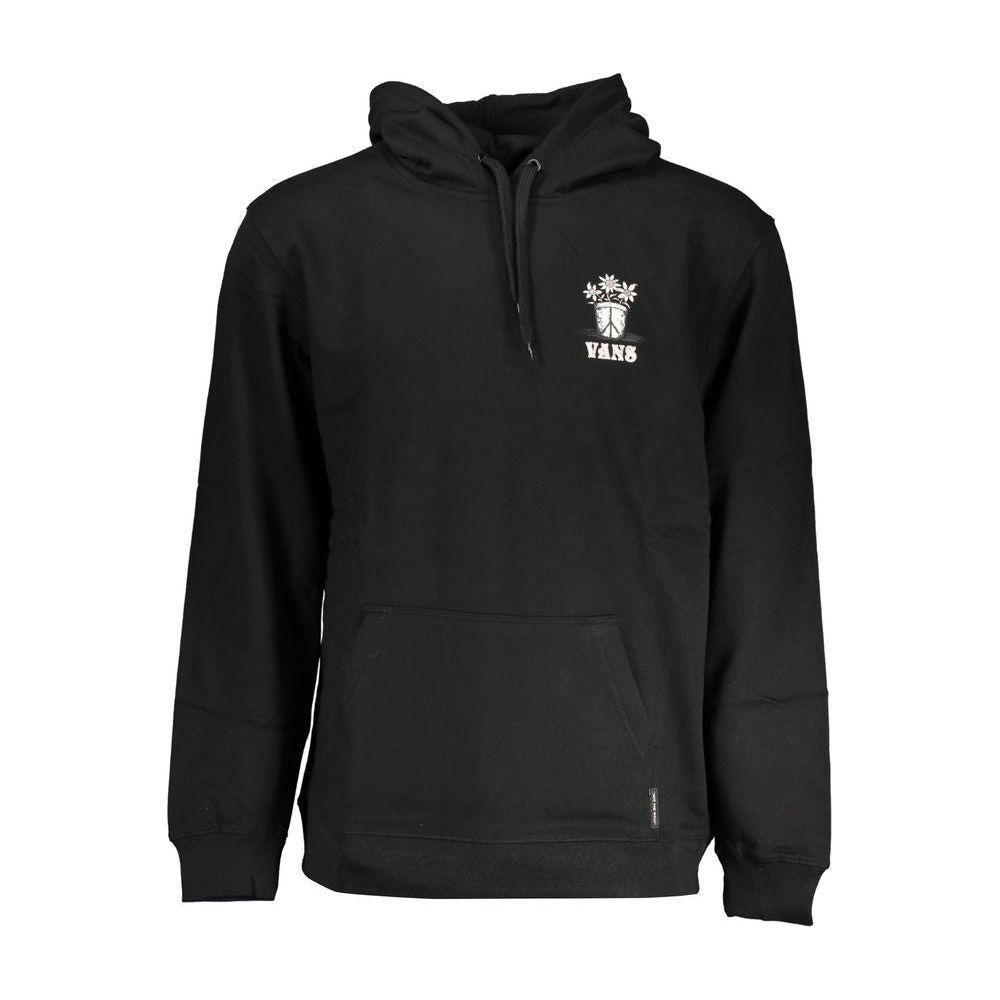 Vans Sleek Fleece Hooded Sweatshirt in Black Vans