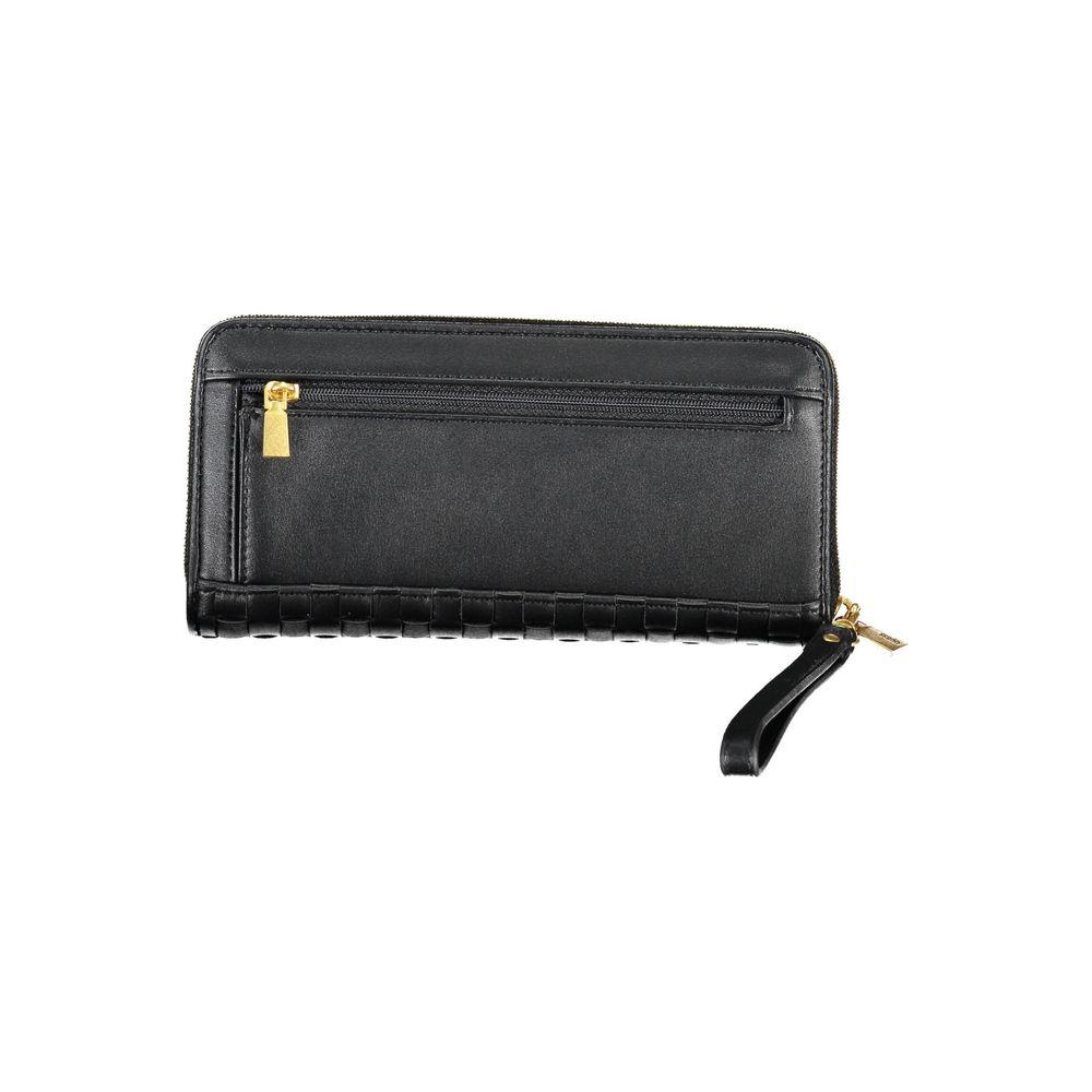 Guess Jeans Elegant Black Multi-Compartment Wallet Guess Jeans