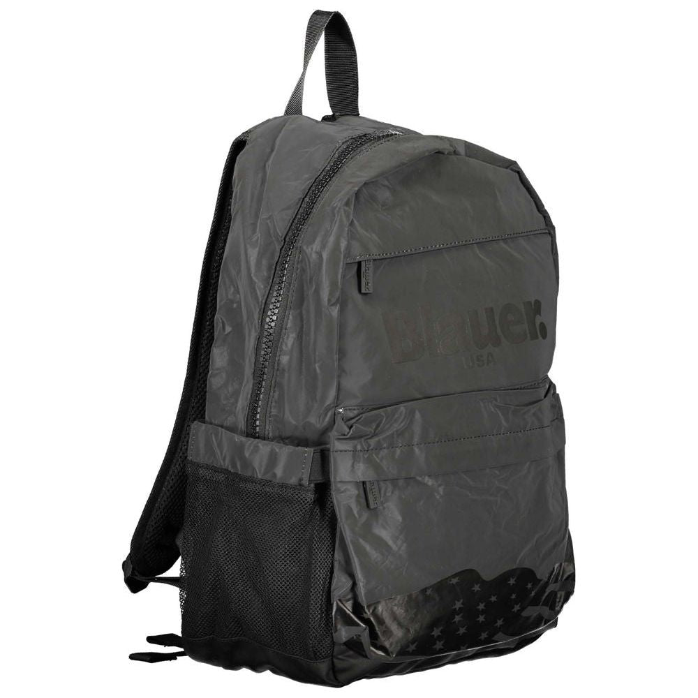 Front view with bag zipped and handles upright.