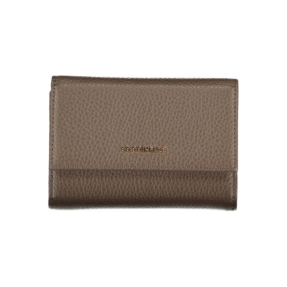 Coccinelle Elegant Triple Compartment Leather Wallet Coccinelle