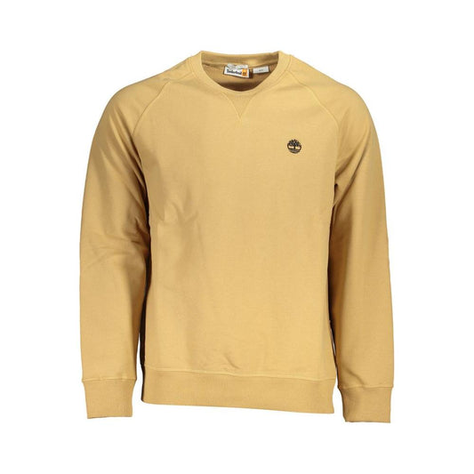 Timberland Beige Crew Neck Embroidered Sweatshirt Timberland