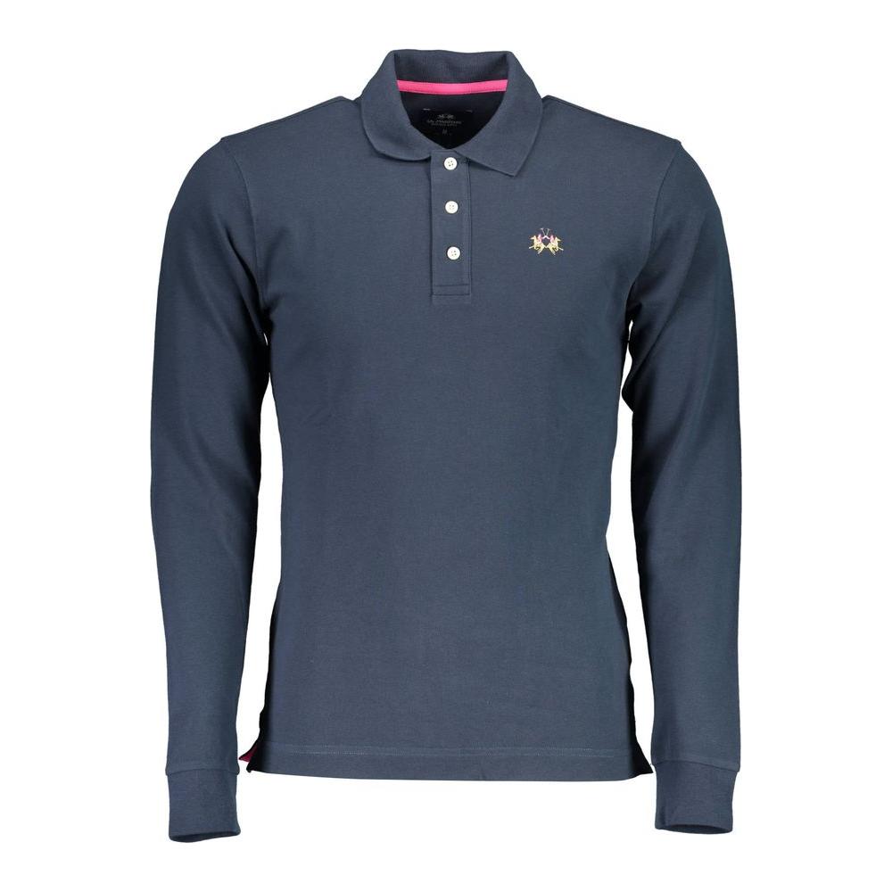 La Martina Elegant Long-Sleeved Slim Fit Polo Shirt La Martina