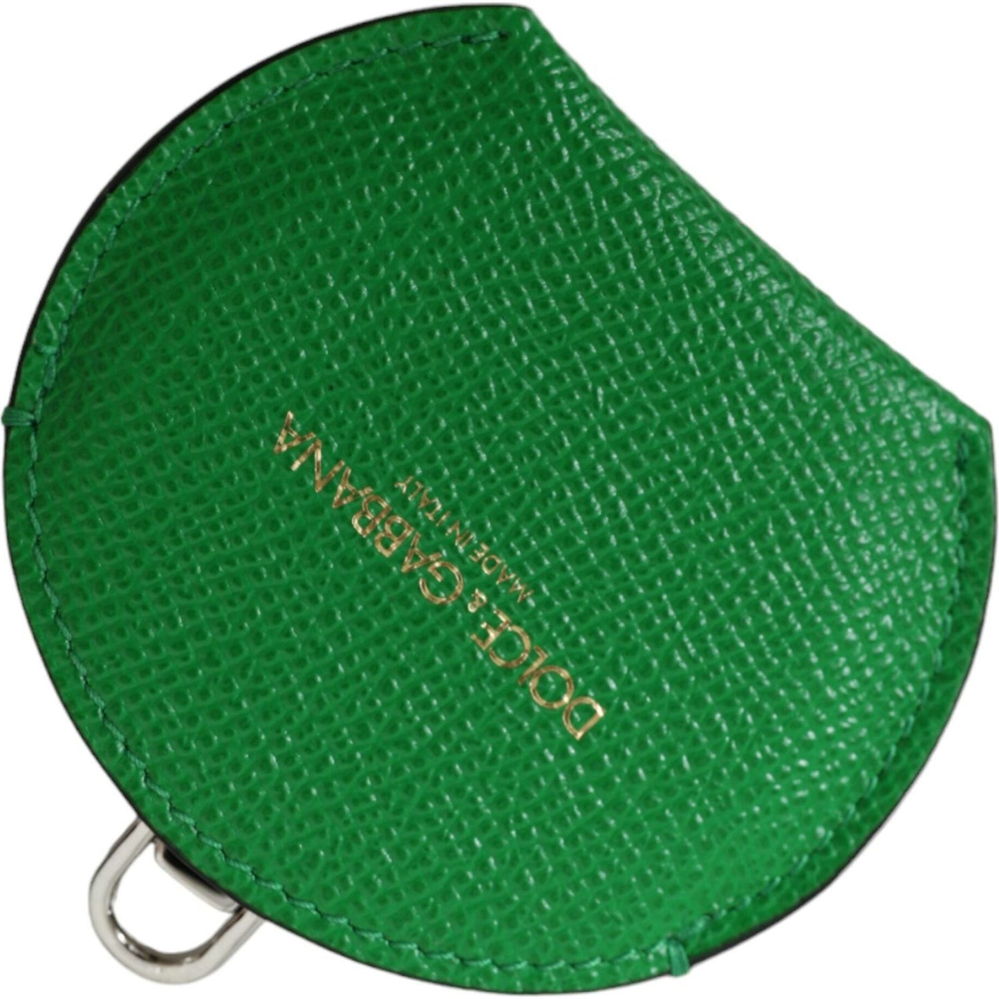 Dolce & Gabbana Emerald Leather Hand Mirror Holder Dolce & Gabbana