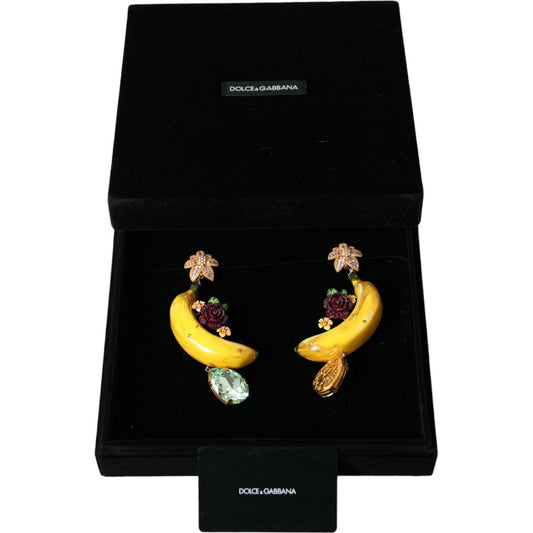 Dolce & Gabbana Chic Clip-on Banana Dangle Earrings Dolce & Gabbana