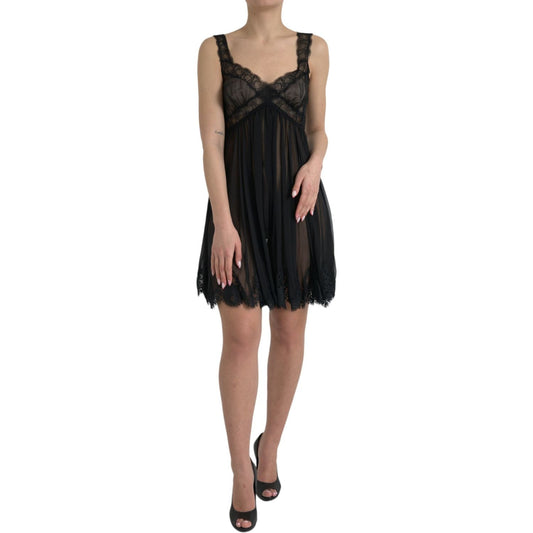 Dolce & Gabbana Elegant Chiffon Silk Blend Mini Dress Dolce & Gabbana