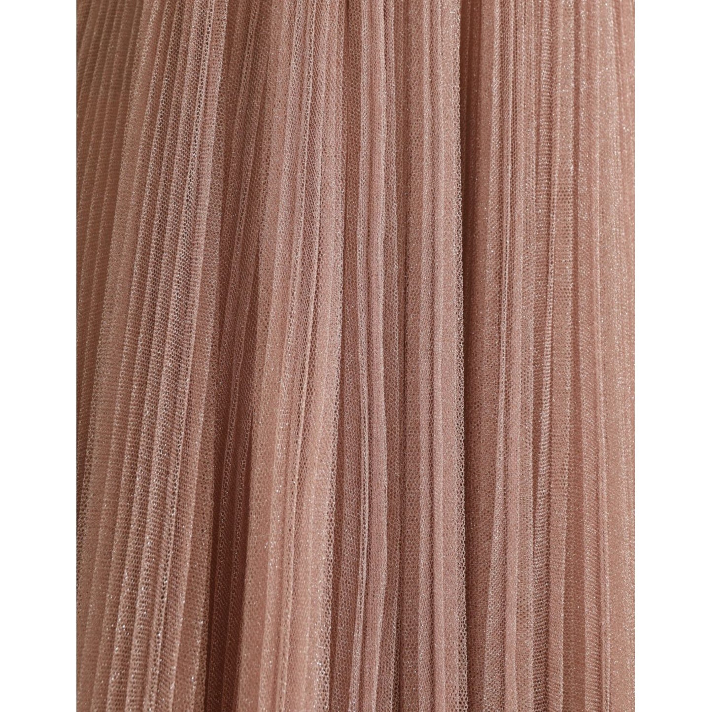 Dolce & Gabbana Light Lilac Pleated Lame Tulle One Shoulder Dress Dolce & Gabbana